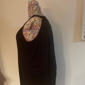 Old Navy Black Cotton/Lycra tank split back sz 4x